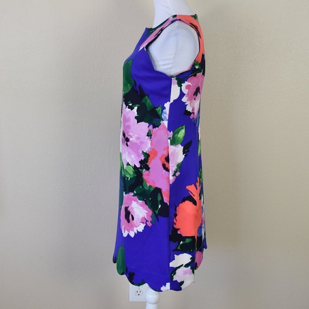 Vince Camuto Scalloped Floral Dress - 6 - Picture 8 of 9